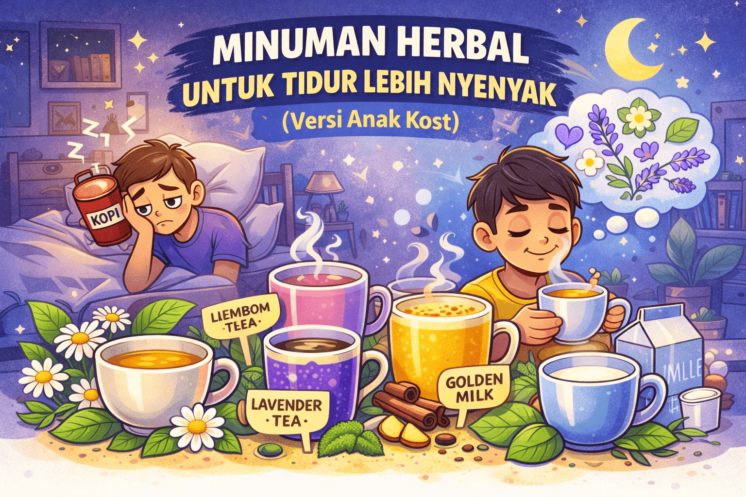Minuman Herbal untuk Tidur Lebih Nyenyak (Versi Anak Kost)
