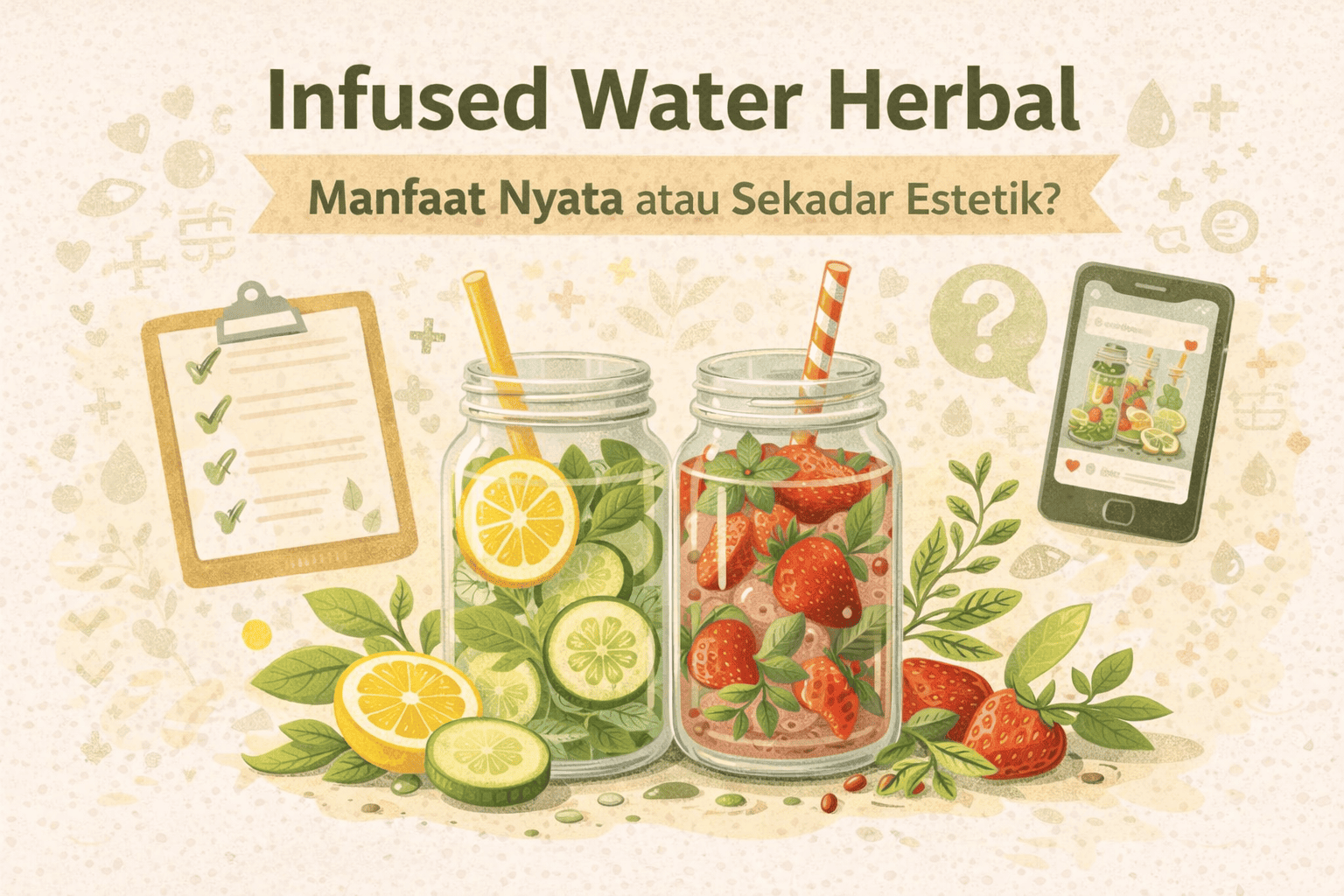 Infused Water Herbal: Manfaat Nyata atau Sekadar Estetik?