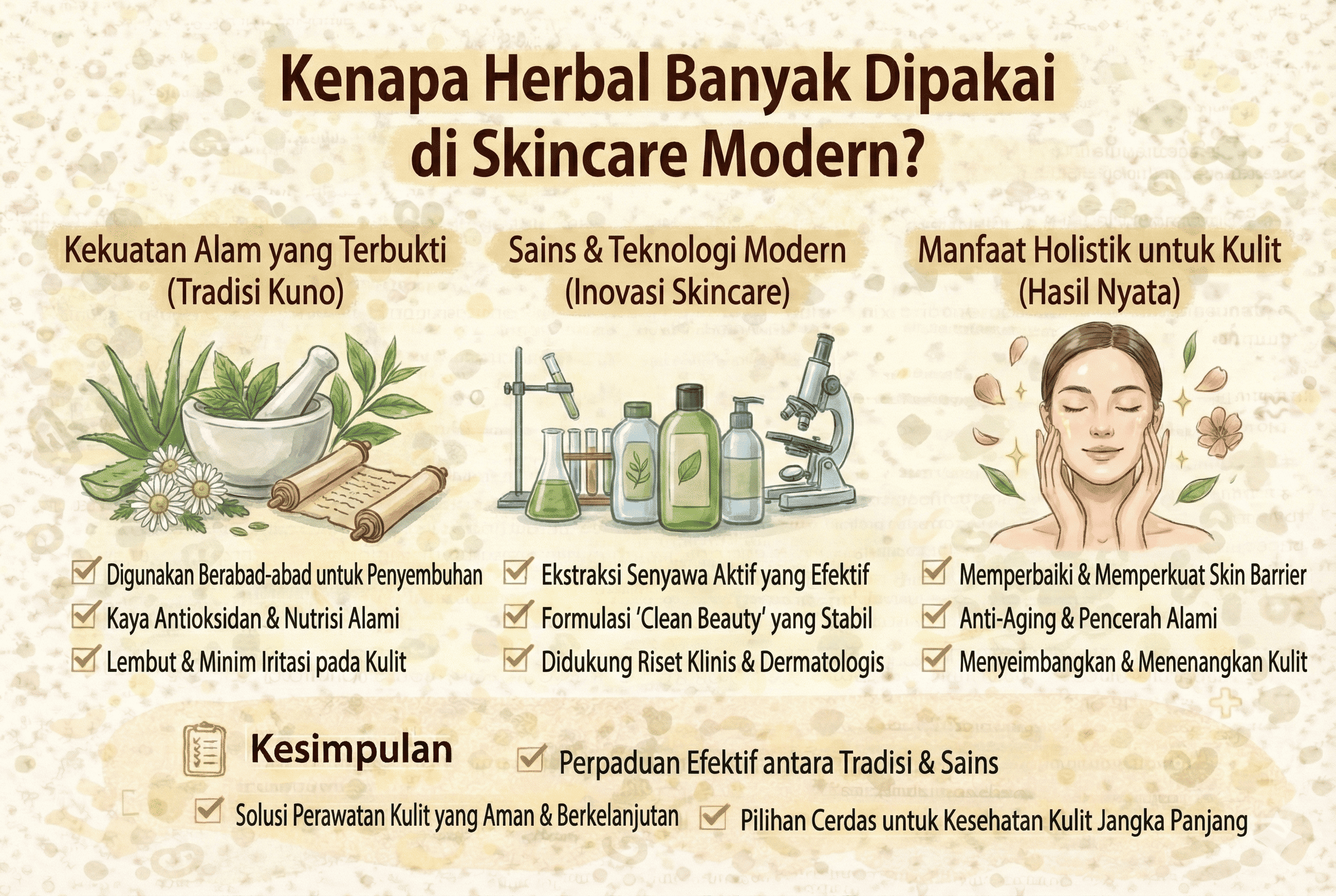 Kenapa Herbal Banyak Dipakai di Skincare Modern?