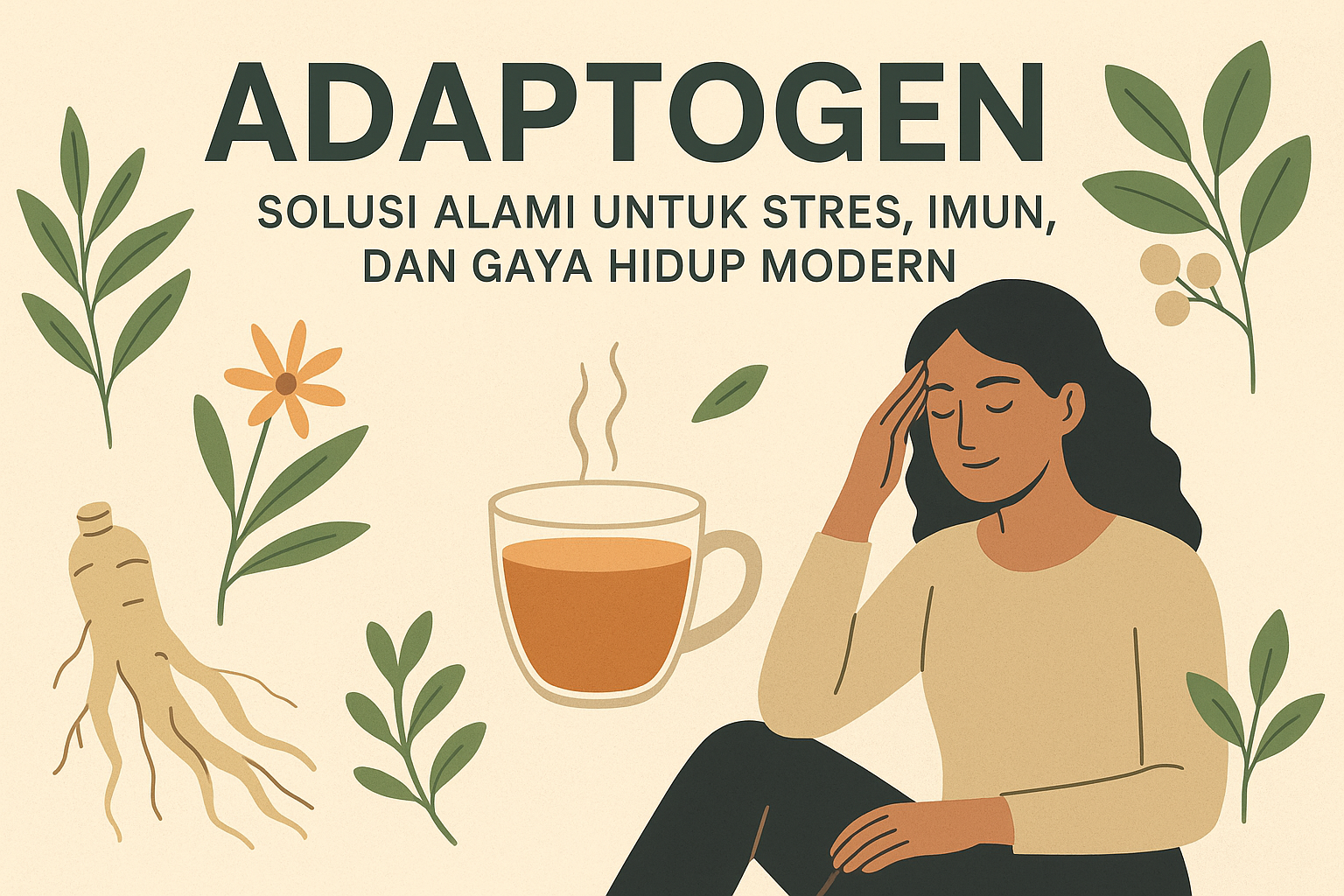 Adaptogen & Tanaman Fungsional: Dukungan Alami untuk Stres, Imun, dan Kesibukan Sehari-hari